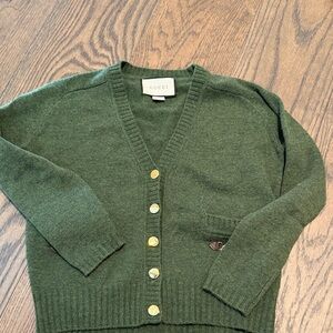 Women's Forest Green Cardigan